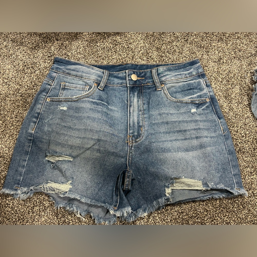 Denim Distressed Women Shorts